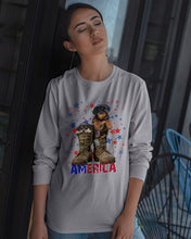 Load image into Gallery viewer, Rottweiler Shoes Armerican Army Gift For Dog Lovers Unisex Long Sleeve
