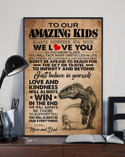 Load image into Gallery viewer, Gift For  Amazing Kids Remember How Much We Love You  Custom Design Vertical Poster
