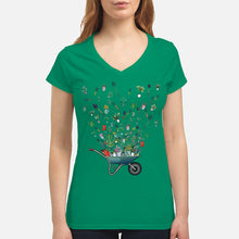 Load image into Gallery viewer, Garden Flying Unique Design Great Gift For Garden Lovers Ladies V-Neck

