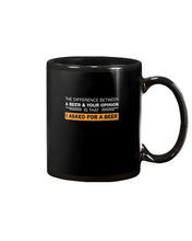 Load image into Gallery viewer, The Difference Between A Beer And Your Opinion Custom Design Mug
