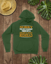Load image into Gallery viewer, Sorry This Guy Is Already Taken By A Smart And Sexy Redhead Gift For Men Hoodie
