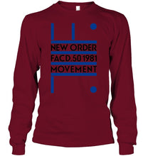 Load image into Gallery viewer, New Order Facd 501981 Movement Simple Unique Custom Design Unisex Long Sleeve
