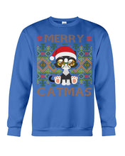 Load image into Gallery viewer, Merry Catmas Cute Funny Gifts Sweatshirt

