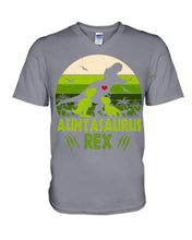 Load image into Gallery viewer, Auntasaurus Rex Custom Design Gift For Kids Guys V-Neck
