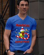Load image into Gallery viewer, Tennis Players Magical Christmas Snowman Gift For Women Guys V-Neck
