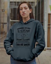 Load image into Gallery viewer, A Spoiled Wife Of An October Grumpy Old Man Birthday Meaningful Gift Hoodie
