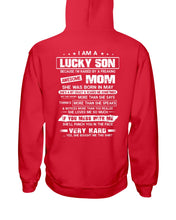 Load image into Gallery viewer, Gift For Lucky Son May Mom Loves Me So Much Hoodie
