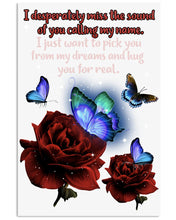 Load image into Gallery viewer, Butterfly Calling My Name Gift For Lover Vertical Poster
