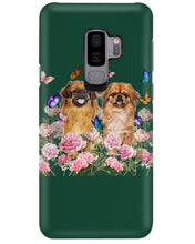 Load image into Gallery viewer, Pekingese With Peonies Gift For Dog Lovers Phone case
