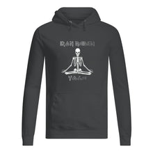 Load image into Gallery viewer, Yoga Iron Skeleton Dark Blue Background Gift For Men Hoodie
