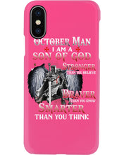 Load image into Gallery viewer, October Man Son Of God Birthday Meaningful Gift For Men Phone case
