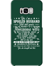 Load image into Gallery viewer, Shes Stubborn Messy And A Brat At Times Black Gift For Husband Phone case

