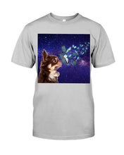 Load image into Gallery viewer, Chihuahua Blue Butterflies Sky Gift For Dog Lovers Guys Tee
