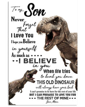 Load image into Gallery viewer, Present For  Son Never Forget I Love You   Custom Design Vertical Poster
