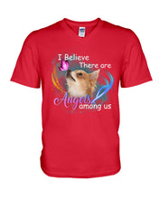 Load image into Gallery viewer, I Believe There Are Angels Among Us Gift For Chihuahua Lovers Guys V-Neck
