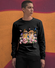 Load image into Gallery viewer, Pekingese With Peonies Gift For Dog Lovers Unisex Long Sleeve

