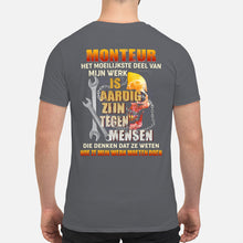 Load image into Gallery viewer, Het Moeilijkste Deel Van Mijn Werk Is Aardig Zijn Tegen Mensen Guys V-Neck
