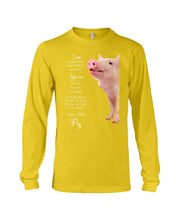 Load image into Gallery viewer, Pig I'm Your Friend Gift For Pig Lovers Unisex Long Sleeve
