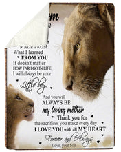 Load image into Gallery viewer, Present For Mama Love You With All My Heart Trending Sherpa Blanket
