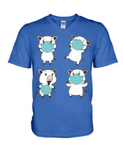 Load image into Gallery viewer, Pig Pandemic Essential Stay At Home Unique Custom Design Guys V-Neck

