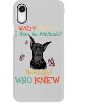 Load image into Gallery viewer, Black Great Dane Attitude Really Gift For Dog Lovers Phone case
