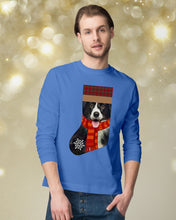 Load image into Gallery viewer, Santa Border Collie In Stock Gift For Dog Lovers Unisex Long Sleeve
