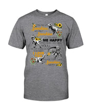 Load image into Gallery viewer, My Only Sunshine Make Me Happy Special Custom Design Guys Tee
