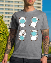 Load image into Gallery viewer, Pig Pandemic Essential Stay At Home Unique Custom Design Guys Tee
