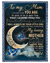 Load image into Gallery viewer, Giving For  Mama Love You With All My Heart   Custom Design Fleece Blanket

