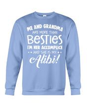 Load image into Gallery viewer, Me And Grandma Are More Than Besties Custom Gift For Family Sweatshirt
