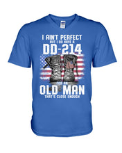 Load image into Gallery viewer, I Ain't Perfect But I Do Have A DD-214 For An Old Man Trending Guys V-Neck
