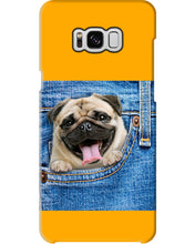 Load image into Gallery viewer, baby Pug In Denim Pocket Gift For Dog Lovers Phone case
