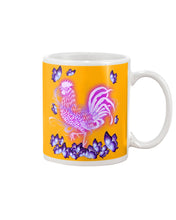 Load image into Gallery viewer, Chicken Purple Butterflies Gift For Chicken Lovers Mug
