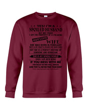 Load image into Gallery viewer, I'm A Spolied Husband But Not Yours  - Awesome Wife Was Born In February Sweatshirt
