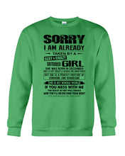 Load image into Gallery viewer, I'm Already Taken By December Sexy And Crazy Girl For Birthday Gift Sweatshirt
