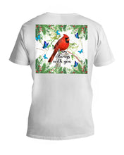 Load image into Gallery viewer, Scarlet Macaw With Butterflies I Am Always With You Gift For Lover Guys V-Neck
