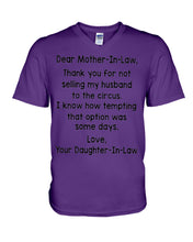 Load image into Gallery viewer, Daughter In Law Gift For Mother In Law I Know How Tempting That Option Was Some Days Guys V-Neck
