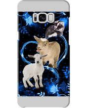 Load image into Gallery viewer, Lovely Phone Case Twinkling Blue Heart Gift For Goat Lovers Phone case
