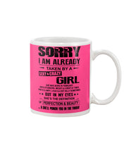 Load image into Gallery viewer, I'm Already Taken By A Sexy And Crazy Girl She Was Born In February Mug

