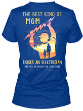Load image into Gallery viewer, The Best Kind Of Mom Raises An Electrician Great Gift For Mom Ladies V-Neck
