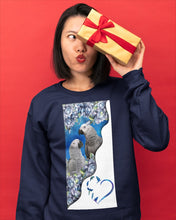 Load image into Gallery viewer, Magical Gray Couple African Parrot Gift For Bird Lovers Sweatshirt
