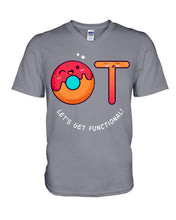 Load image into Gallery viewer, Gift For Occupational Therapist Let's Get Functional Guys V-Neck

