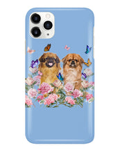 Load image into Gallery viewer, Pekingese With Peonies Gift For Dog Lovers Phone case
