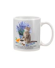 Load image into Gallery viewer, Cat With Coffee Is The Satisfaction Gift For Cat Lovers Mug
