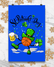 Load image into Gallery viewer, Basketball Saint Patrick's Day Gift For Basketball Lovers Vertical Poster
