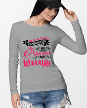 Load image into Gallery viewer, Princess And Warrior Breast Cancer Awareness  Special Custom Design Unisex Long Sleeve
