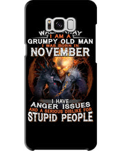 Load image into Gallery viewer, Walk Away I Am A Grumpy Old Man Who Was Born In November Birthday Gift Phone case
