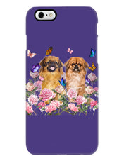 Load image into Gallery viewer, Pekingese With Peonies Gift For Dog Lovers Phone case
