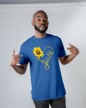 Load image into Gallery viewer, Black Phone Case Sunflower Faith Gift For Christians Guys Tee
