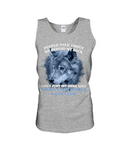 Load image into Gallery viewer, People Talk About Me Behind My Back And I Just Sit Here Like Unisex Tank Top
